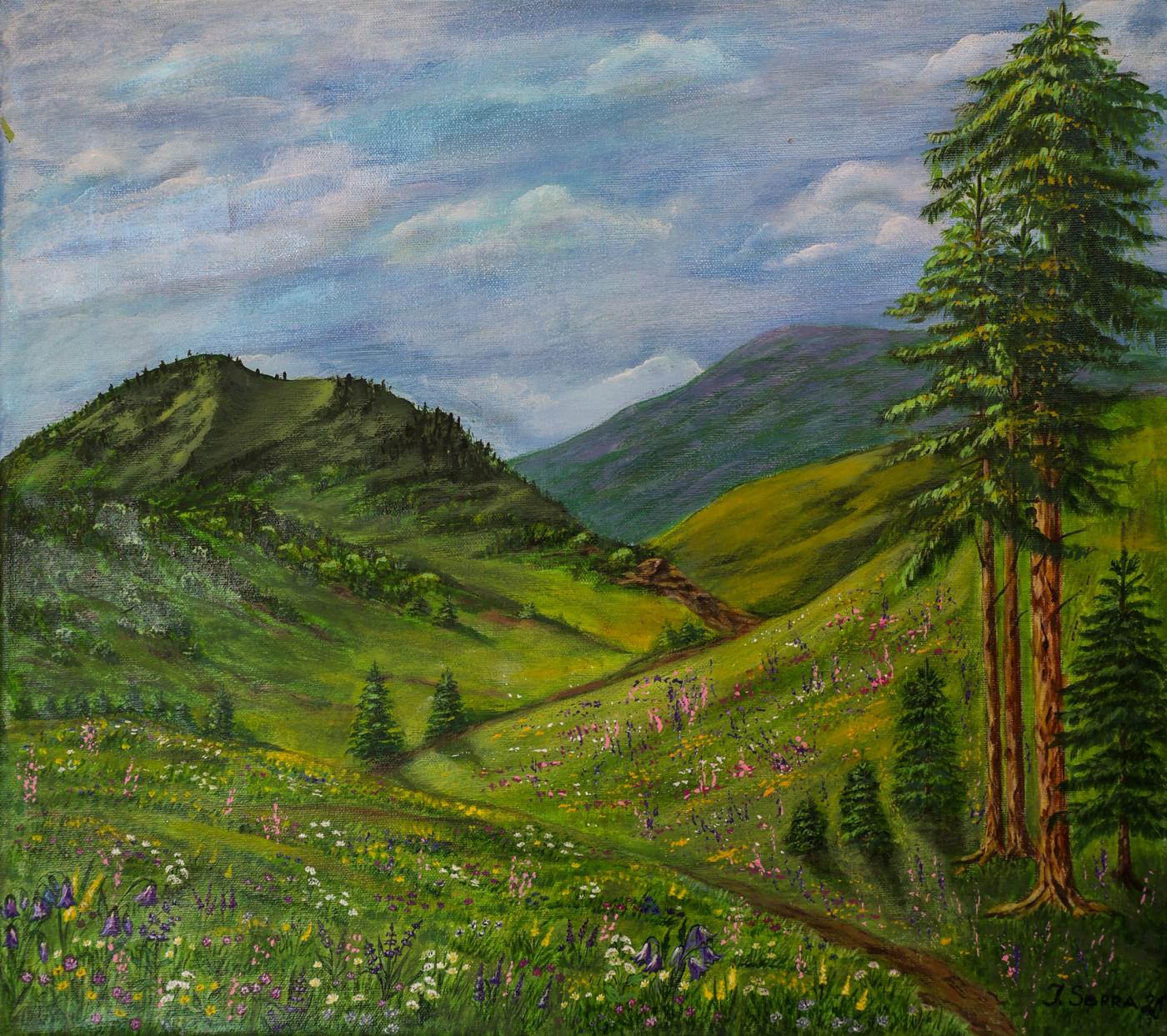 Les collines des alpes