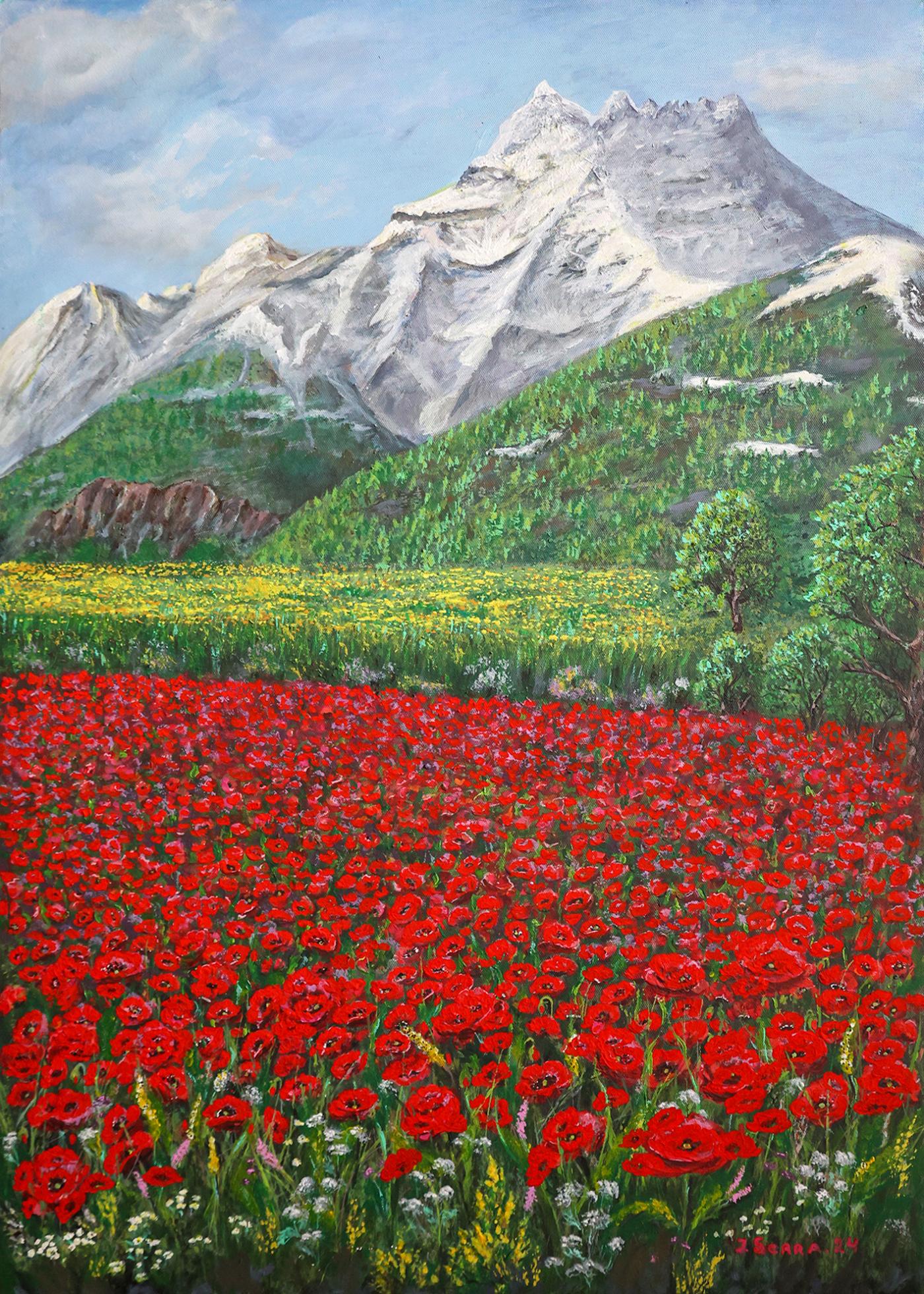 Dent-du-Midi et pavot